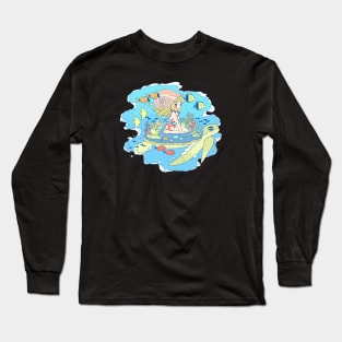 Turtle swim Long Sleeve T-Shirt